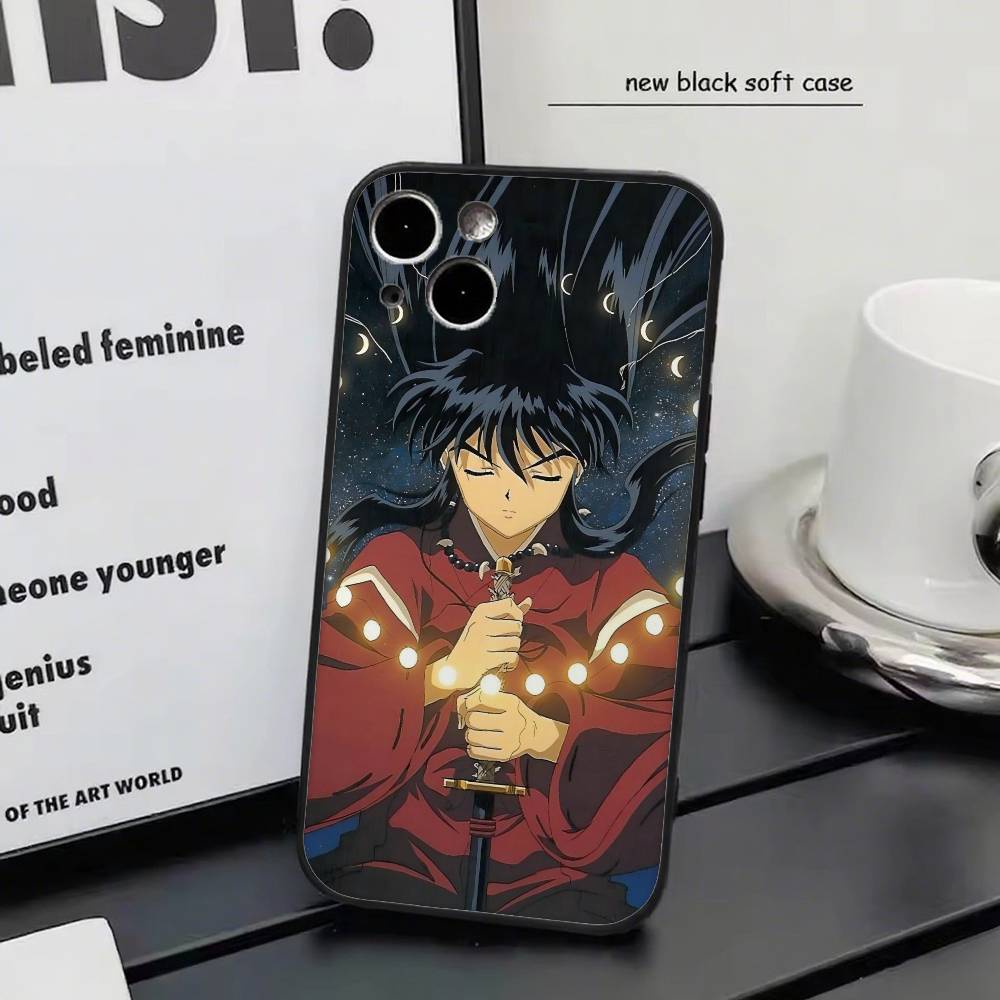 Ретро Аниме И-Инуяша Чехол для Телефона Силиконовый Мягкий Для IPhone 17 Air 16 15 14 13 12 11 Plus Pro Max Plus