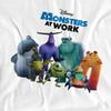 Monsters at Work Unisex Adult Mike Sully Tylor Logo T-Shirt