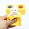 Pop Up Squeeze Toy PVC Fidget Toys New Cheese Mouse Decompression Toy  Adult