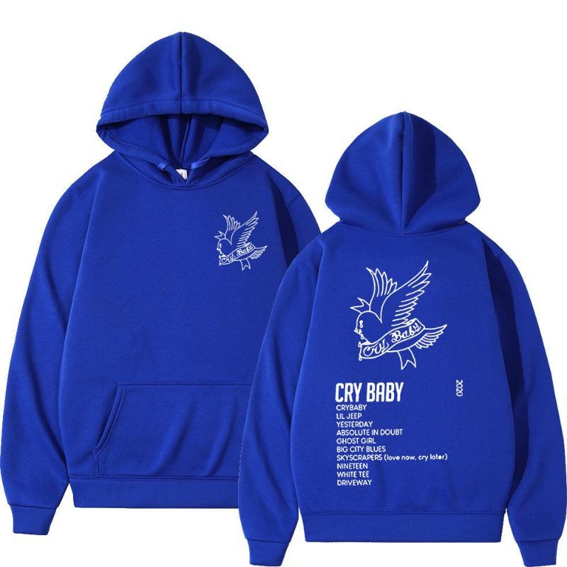 Худи с принтом музыкального альбома рэпера Lil Peep CryBaby Мужские Женские Мода Хип-Хоп Оверсайз Толстовка Осень Зима Флис Теплые Пуловеры