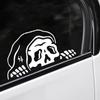 Peep Skeleton Peep Skeleton Наклейка на машину Хэллоуин Windows Хэллоуин Виниловые наклейки Домашняя вечеринка