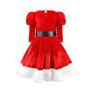 Christmas Red Dress Skirt Suit Party Party Costume Play Clothes Girls Puffy Dress