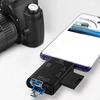 6-in-1 Type-C USB Card Reader, Flip Cover to Micro Adapter for Smartphones and Computers, USB2.0 OTG Card, with A and C Types