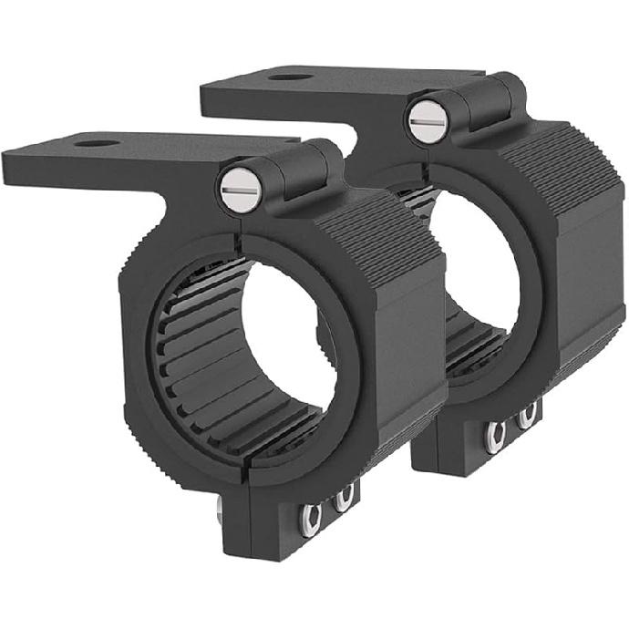 Audak 1 Pair Aluminum Mounting Bracket Kit Tube Clamp For 1.125 1.25 1.375 1.5 Inch Bullbar Roof Rack Roll Cage Horizontal Bar (1.1 To 1.5 Inch