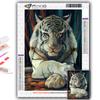 5D Diy Diamond Painting Ferocious Animal  Cross Stitch Full Diamond Embroidery Mosaic