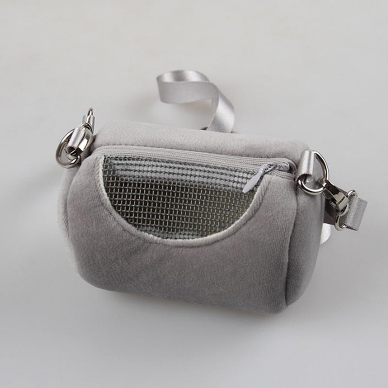 Сумки-переноски для хомяков, сумка через плечо, цилиндрический дизайн, практичная домашняя дорожная портативная клетка с белкой и видимой сеткой для домашних животных