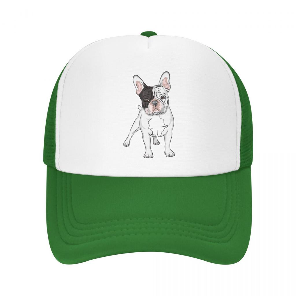 Personalized French Bulldog Baseball Cap Outdoor WoUnisex Unisex's Adjustable Frenchie Dog Trucker Hat Summer Snapback Caps