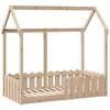 VidaXL Cadre de lit d'enfants forme de maison 70x140cm bois pin massif, cadre de lit en forme de maison, cadre de lit pour 850698