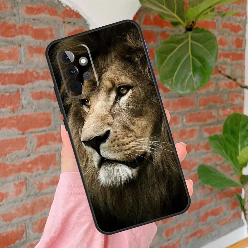 Чехол для телефона "Король джунглей - Лев" для Samsung Galaxy A54 A34 A14 A55 A35 A25 A15 A52 A32 A12 A51 A71 A13 A33 A53