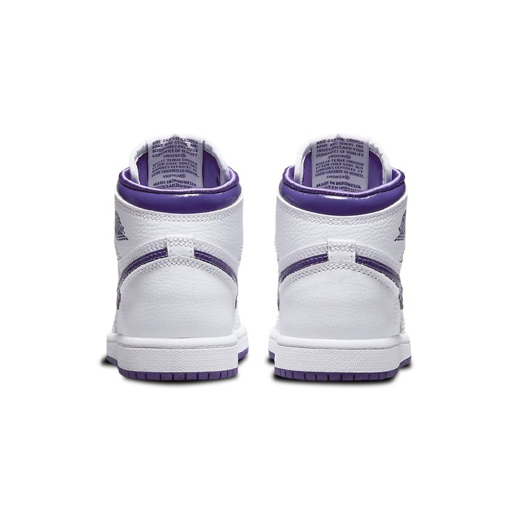 Air Jordan 1 Retro High OG PS Court Purple Детские кроссовки Белые CU0449-151