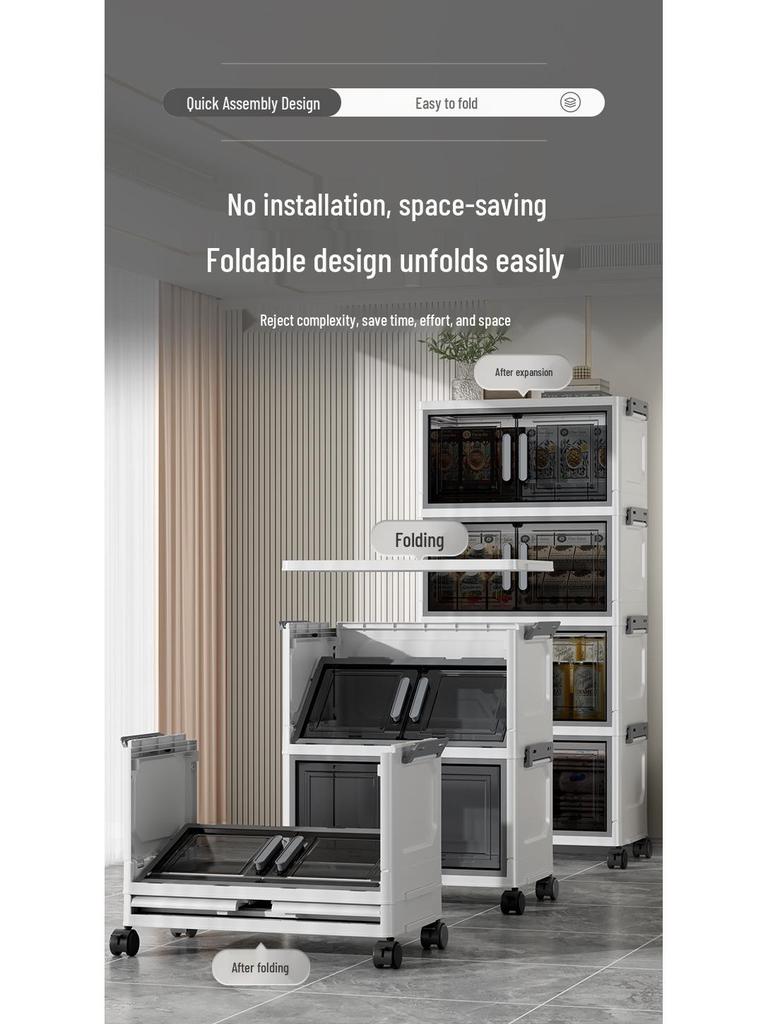 Складной пластиковый шкаф для хранения: Органайзер для шкафа с откидной крышкой для одежды и лекарств