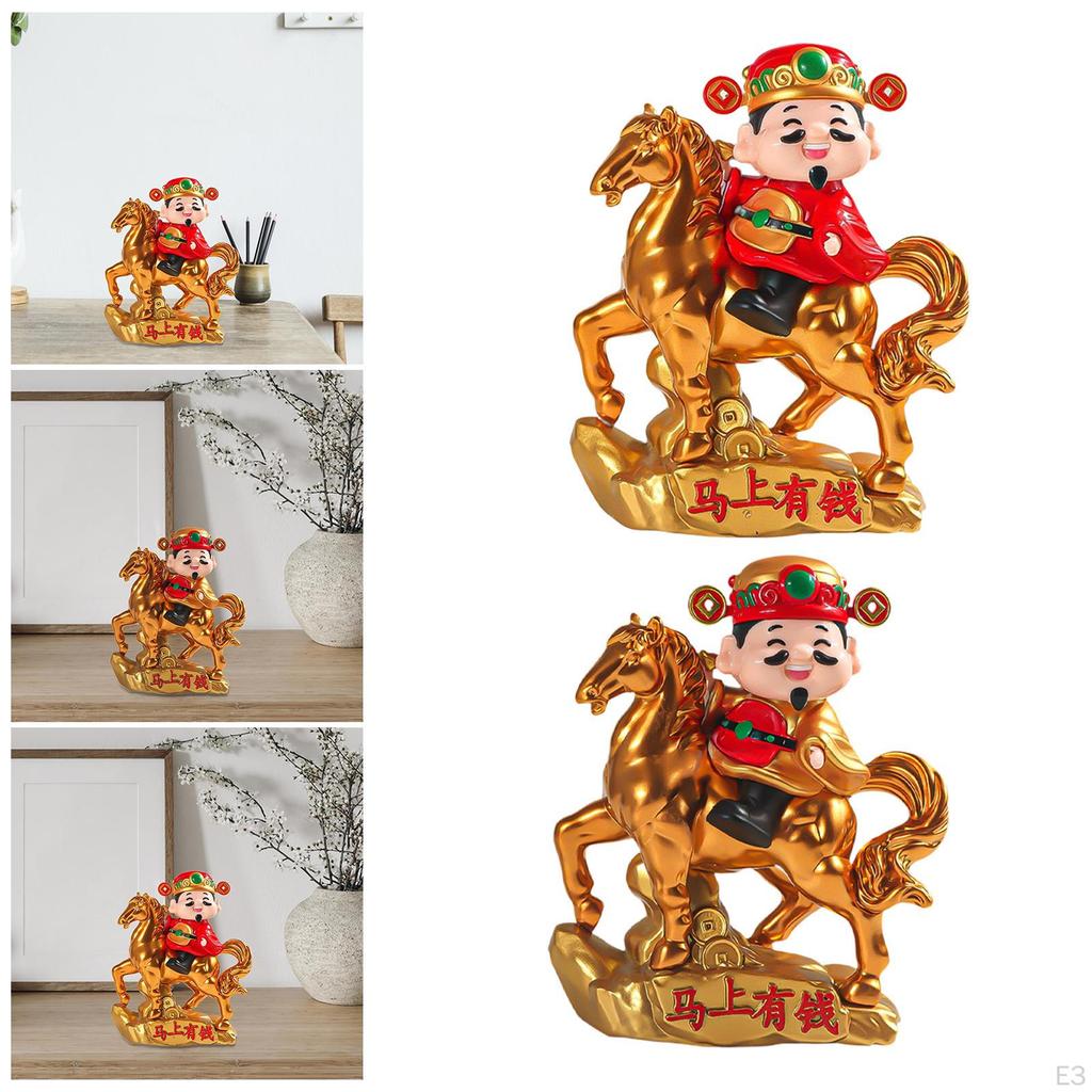 Фигурка Бога Богатства Фигурка Фэн-шуй Украшение Настольное Украшение, Статуэтка, для Декора Спальни Автомобиля
