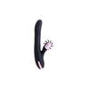 Vibrator - ROTATING BEADED VIBRATOR - Rabbit - Black - Double Stimulation - Vibrating