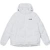 Fw23 Down Jacket Fashion Simple Loose Warm Hooded Coat Women Outerwear Standard-White F11W349923F-WT