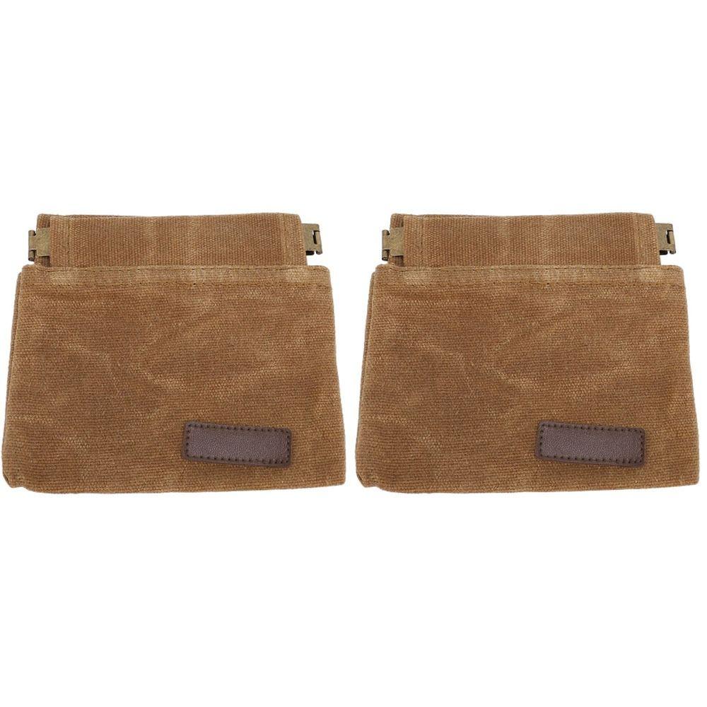 2 Pcs Canvas Dog Training Treat Bag With Carabiner Pet Training Pouch Treat Pouch Outdoor Use
