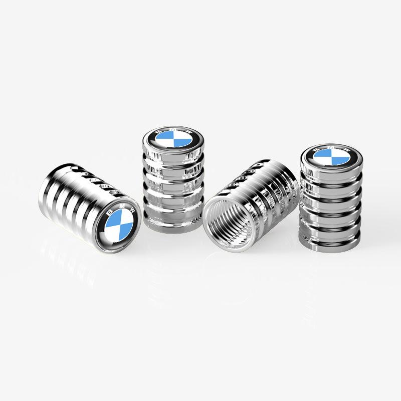 VOQO2 4Pcs Car Wheel Tire Valve Caps Tyre Rim Stem Covers Airdust Waterproof For BMW 1 3 5 7 series X1 X2 X3 X5 X6 G30 G20 G11 G12 F40