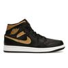 Air 1 Mid Black Metallic Gold Мужские кроссовки Белый DQ8426-071