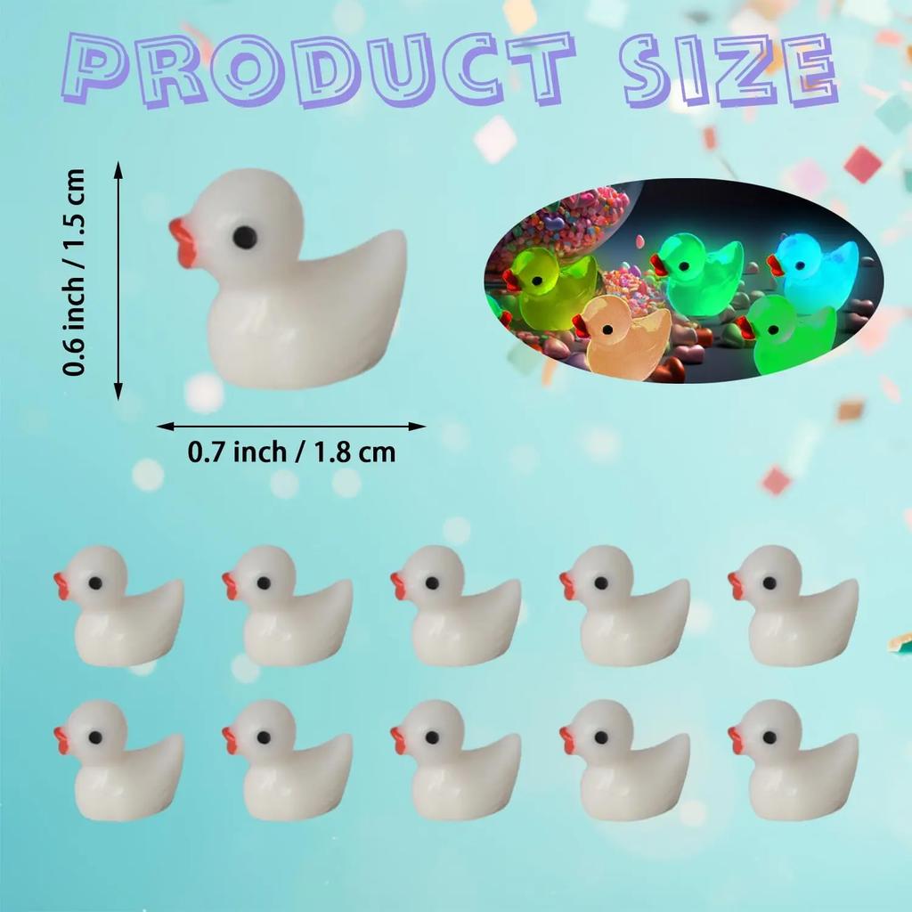 50/100 шт. DIY Мини-фигурки уток Мини-уточки из смолы для домашней игры, микро-ландшафта + Кукольный домик, DIY, Декор для аквариума
