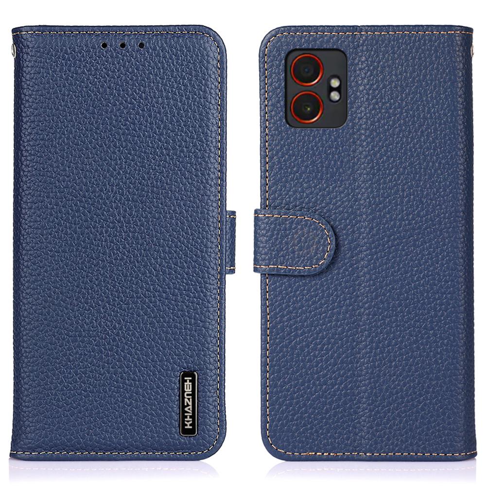 KHAZNEH Для Samsung Galaxy XCover7 Pro Чехол Натуральная Коровья Кожа Книжка Чехол для Телефона