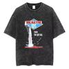 Vintage Camiseta Men's Women Beastie Boys Washed T-Shirt American Group Harajuku Short Sleeve Tee Streetwear Top