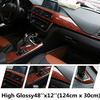 1M Film Wrap Interior Trim Car-Styling Wood Grain Car Vinyl Sticker High Glossy Auto Decal