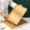 1 шт. Поднос для гурманов, поднос для хранения в ресторане, поднос из бамбука для отеля, чайный сервиз, прямоугольный поднос из бамбука под прямым углом, для дома, многоразмерный