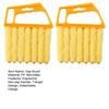 2/4Pcs Gap Brush Ergonomic Handle Efficient Shutter Cleaner with 7-Finger Design Blinds Air Vents Multi-layer Dust Removal Tool