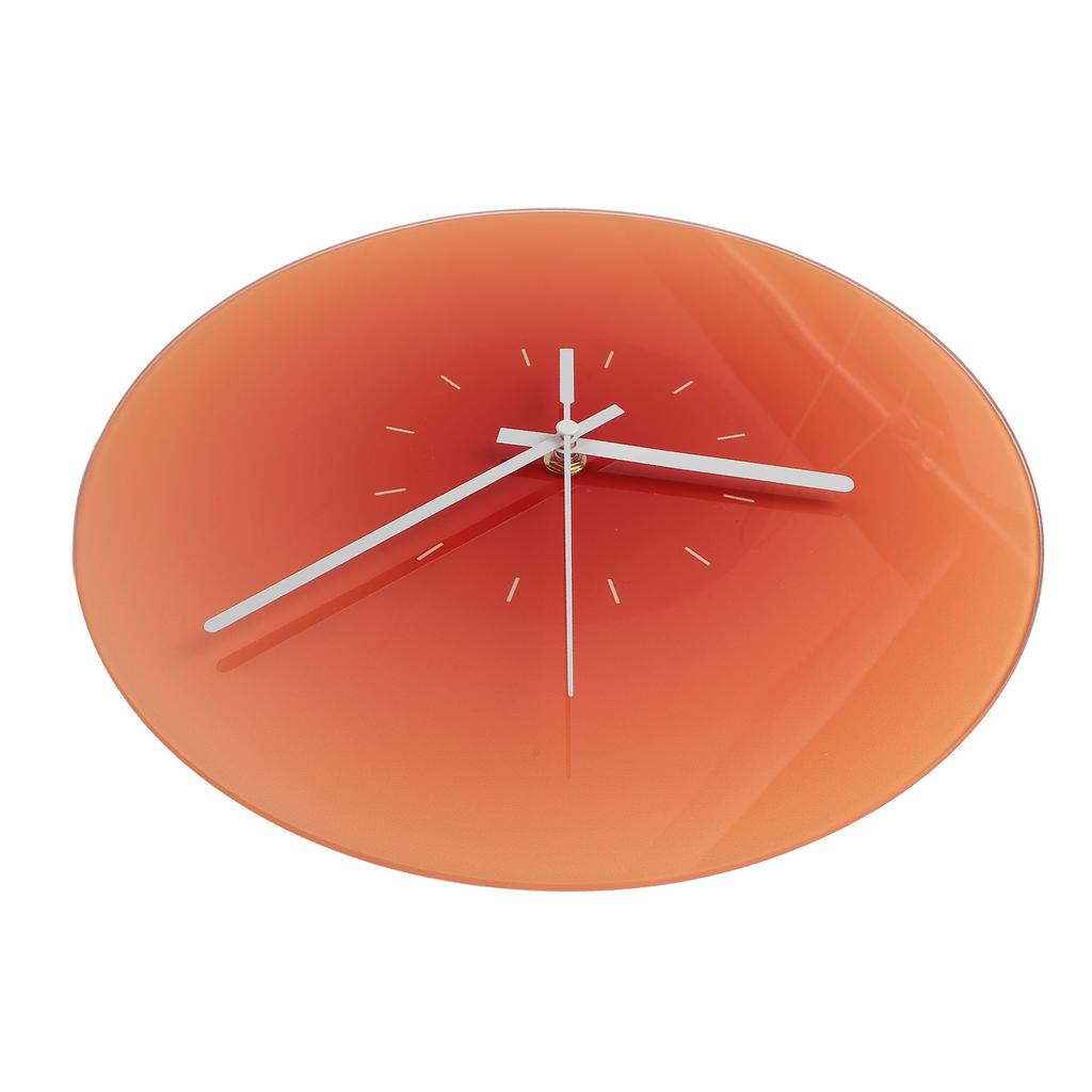 12-дюймовые стеклянные настенные часы с бесшумным ходом, работающие от батареек, круглые настенные часы для гостиной, кровати