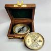 Nautical Collectible Compass Nautical Compass Solid Brass Compass Pocket Compass Brass Shiny Calendar Lid Compass