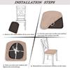 Stretch Jacquard Dining Room Chair Seat Covers Removable Washable Elastic Upholstered Dining Chair Cushion Slipcover