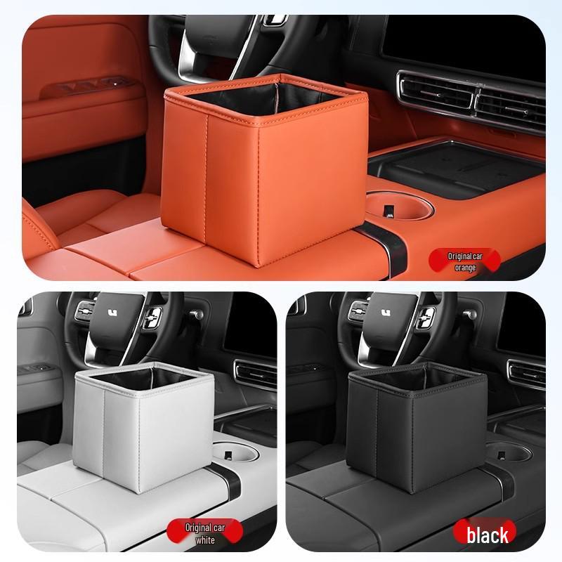 Universal Car Trash Can: Seat-Mounted Interior Storage Accessory for L6, L7, L8, L9, i6, i8, MEGA Models
