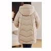 Winter Women Hooded Jackets Thicken Warm Padded Coats Casual Long Parkas Clothes Loose Outerwear