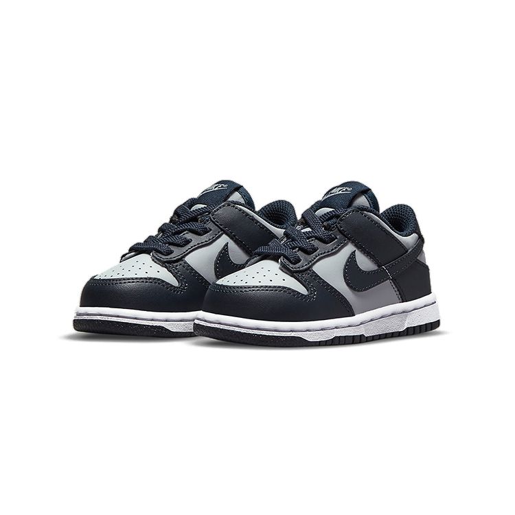 Nike Детские кроссовки Dunk Low TD Georgetown Grey Wolf-Grey Dark-Obsidian CW1589-004