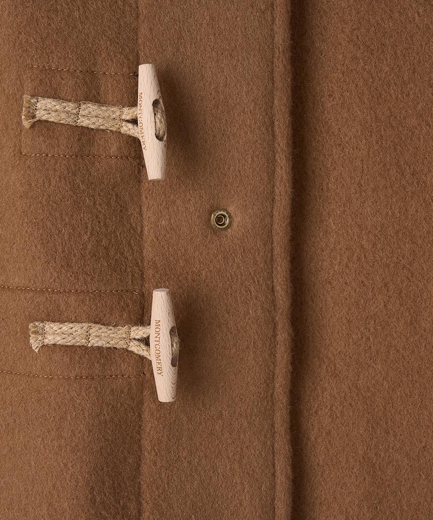 Montgomery Short Original Duffle Coat With Wooden - Camel