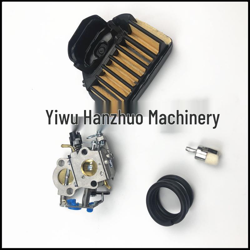 Комплект карбюратора для бензопил Husqvarna 455/460/455E: Включает воздушный фильтр и топливную линию