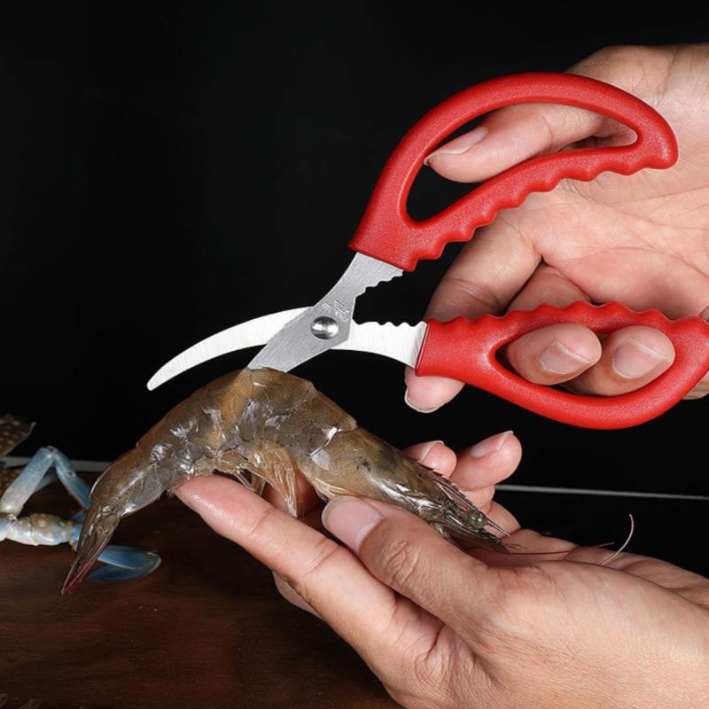 Seafood Scissors Lobster Fish Prawn Peeler Shrimp Crab Seafood Scissors Shears