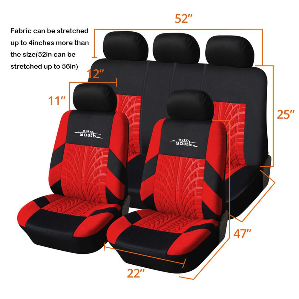 Universal Car Seat Cover Front Seat Cover Red Seat Cover Rear Seat Cover Truck Seat Cover Variety of Styles