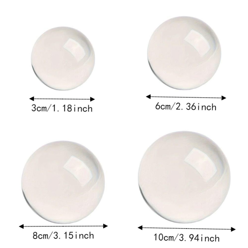 Transparent Crystal Glass Ball Round Lens Globe Crystal Decorative Balls Home Decor