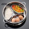 Антипригарная решетка для приготовления пищи Пластина для приготовления на пару из нержавеющей стали Веерная разделенная паровая решетка Прочный металлический разделитель для еды Термостойкий кулинарный инструмент