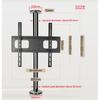 2019 new DL-A10M-66 23"-65" stainless steel LCD TV stand mounts bracket in Partition wall 360 rotate height adjust 66cm 82cm70cm