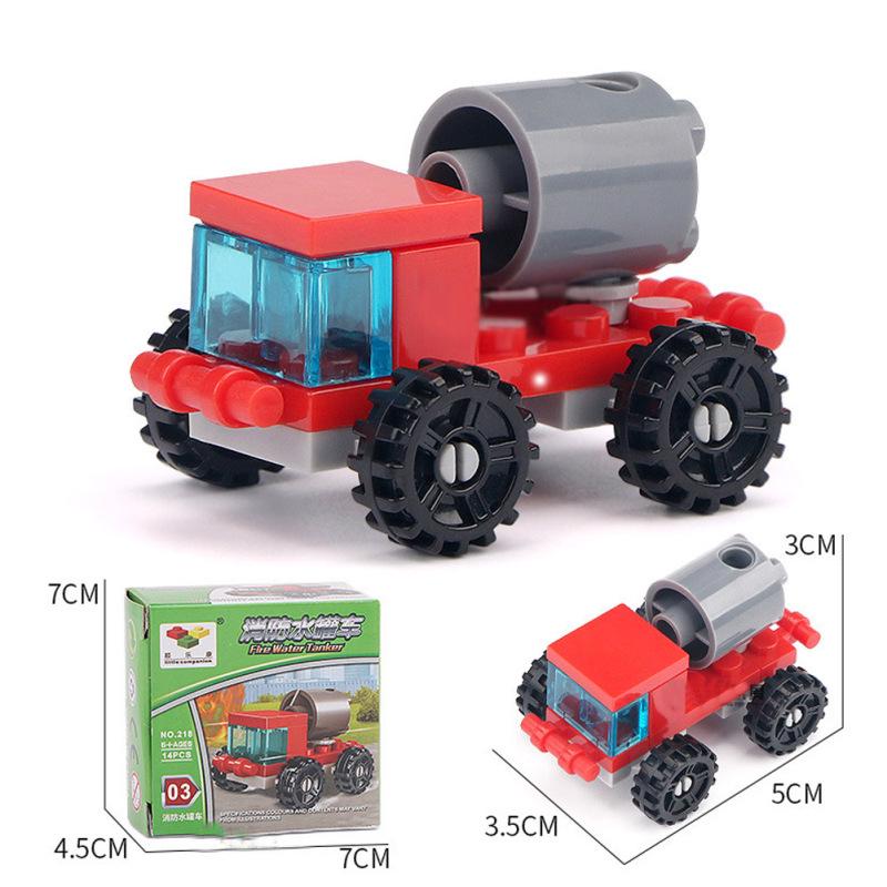 Строительные блоки, инженерный грузовик, наборы кирпичей, развивающие игрушки для детей, детские подарки