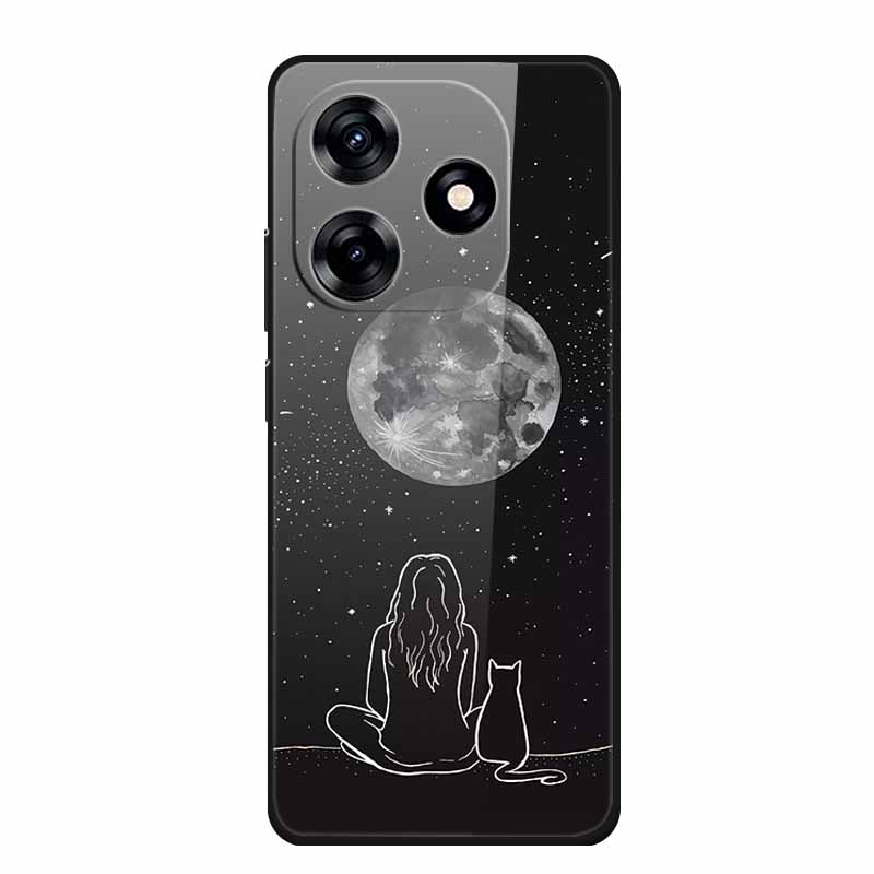 Glass Case For Honor X5c Plus Case Soft Bumper Hard Tempered Glass Back Cover For Honor X5c Plus Play 10A Phone Case X 5 C Plus