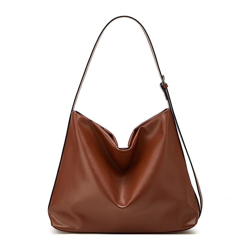 Простая сумка-тоут, вместительная женская сумка для поездок на работу, повседневная сумка через плечо на одно плечо