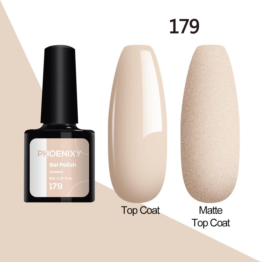 Лак для ногтей PHOENIXY, 8 мл, УФ-светодиодный гибридный лак для дизайна ногтей, гель-лайнер для маникюра, полупостоянная основа, верхнее покрытие, гель с блестками, блестящие цвета, гель