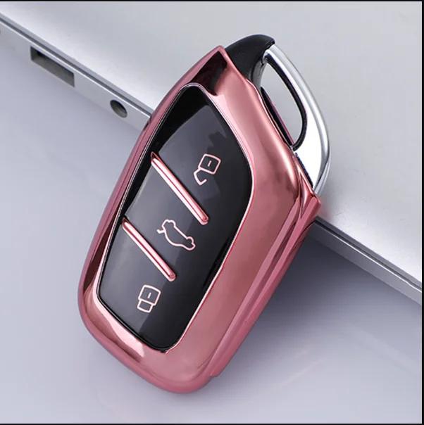 Чехол-брелок из ТПУ для Roewe RX5 I6 I5 RX3 RX8 ERX5 MG ZS EV MG6 EZS HS EHS 2019 2020, чехол для дистанционного ключа автомобиля, аксессуары