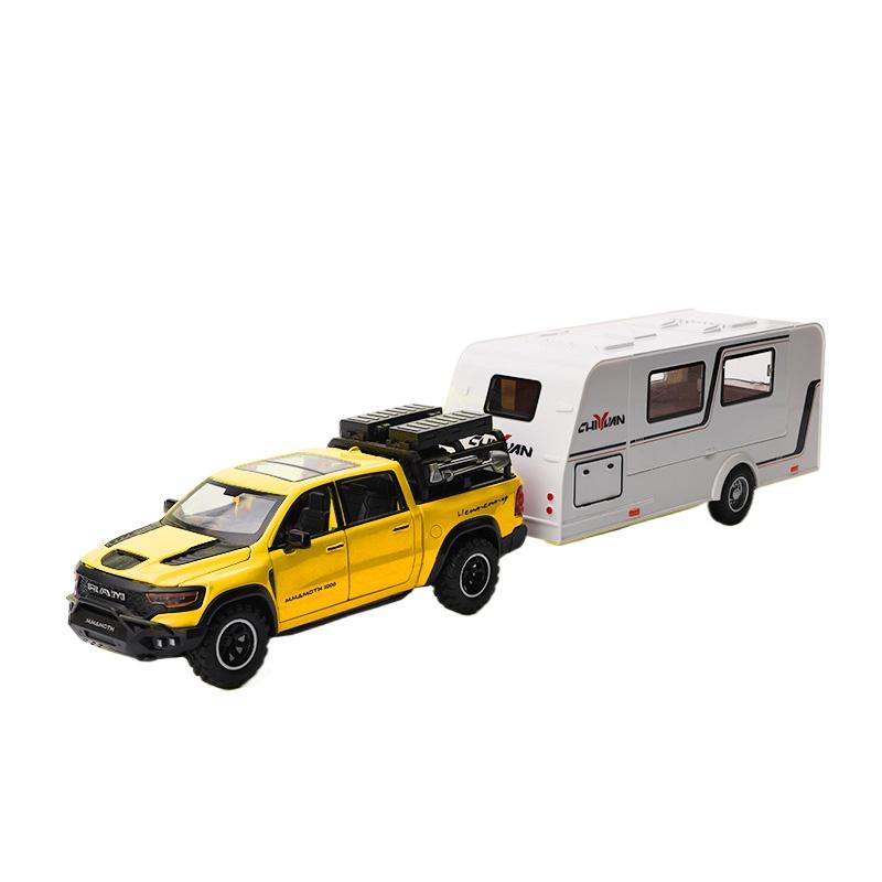 1/32 DODGE Mammoth 1000 TRX RV Car Off Road Vehicle Alloy Diecast Model Camping Car Children's Toy Car Home Decoration Ornaments