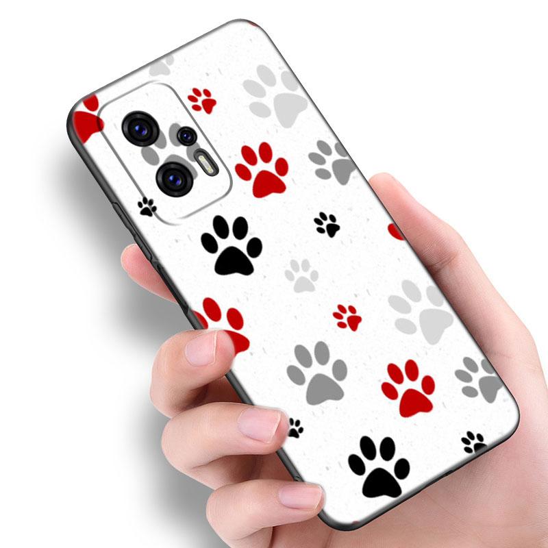 Dog Paw Best Friends Phone Case For Xiaomi POCO F2 F3 M2 M3 M4 X3 X4 Pro NFC F4 GT 5G F1 X2 C3 C31 C40 M5S Soft TPU Black Cover