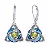1 Pair Stainless Steel Dangle Earrings Zircon Accent Pendant Earrings  Daily Wear