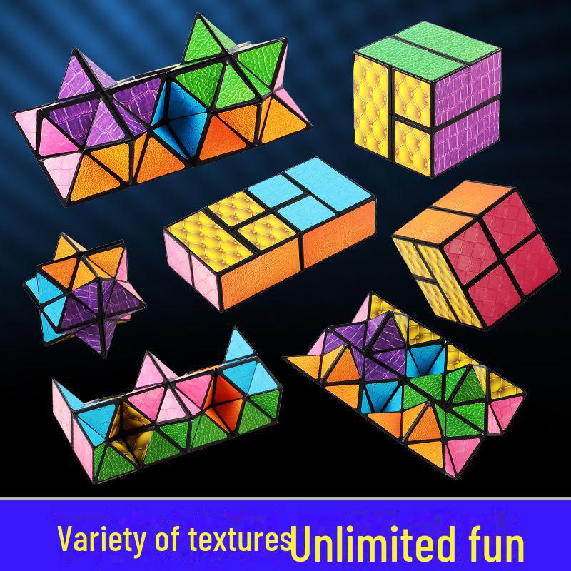 Неограниченная декомпрессия геометрического куба: Развивающая переворачивающаяся и сменная ручная игрушка