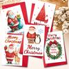 10PCS Christmas Greeting Cards Set with Envelopes, Cartoon Hand-drawn Xmas Cards for Holiday Wishes & Gifts